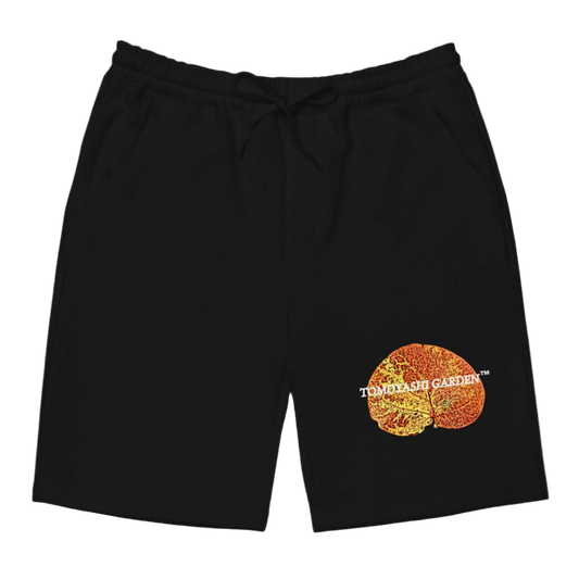 Tomoyashi Garden Logo fleece shorts